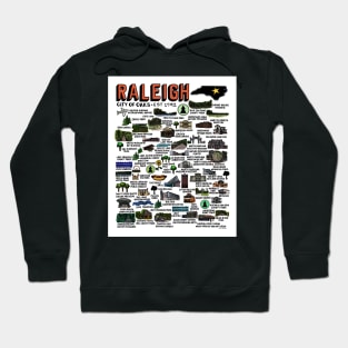 Raleigh NC Map Hoodie